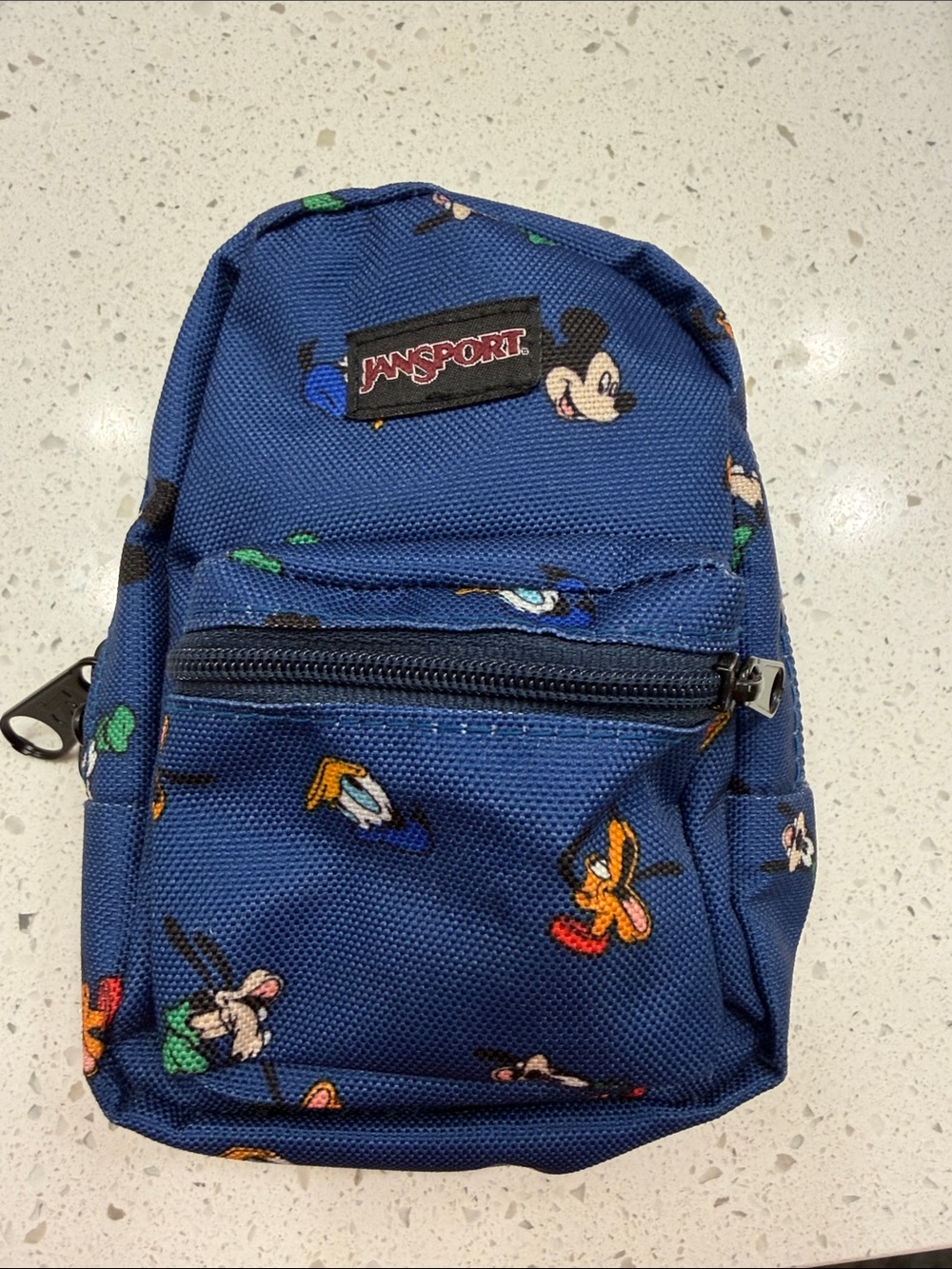 Jansport Navy Mini Backpack with Disney  Print